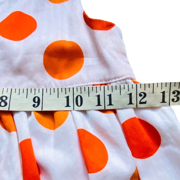 Sara Lynn Togs University of Tennessee Vols Orange Polka Dot Dress 3T - Picture 7 of 8